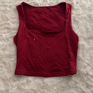Red Sleeveless Women's Top